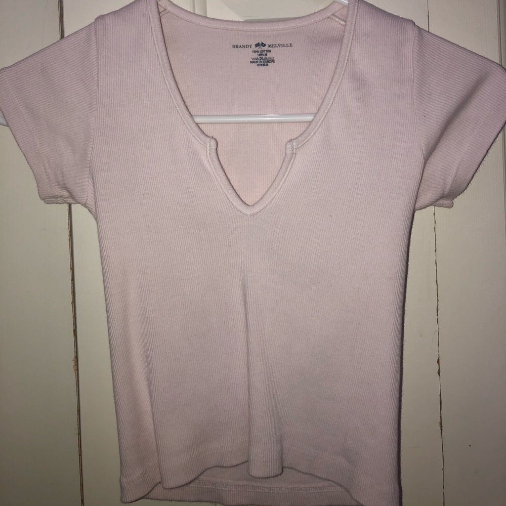 Brandy Melville Light Pink Crop Top 💗